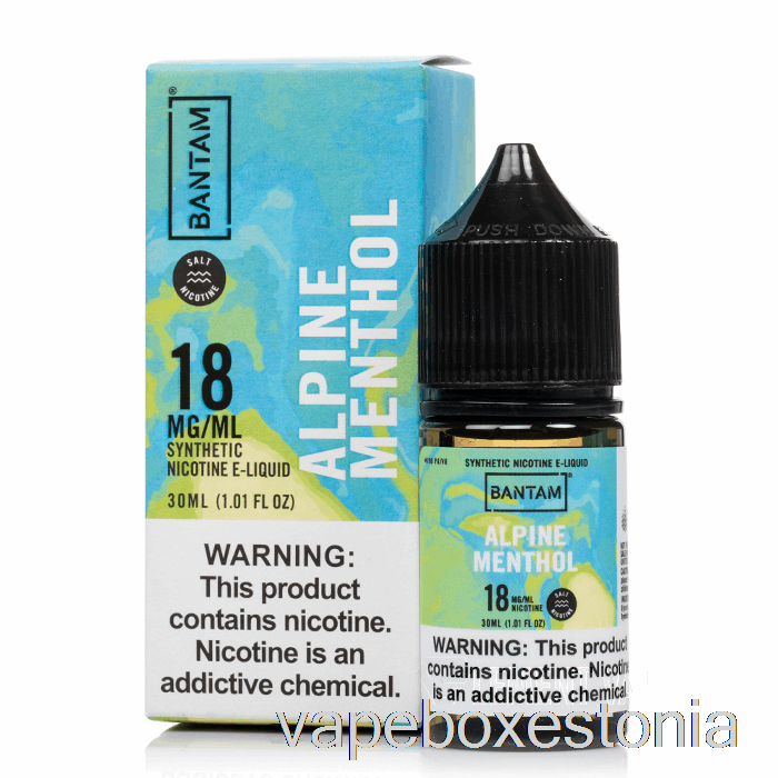 Vape Box Estonia Alpi Mentooli Soolad - Bantam Vape - 30ml 18mg